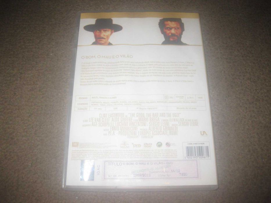 DVD "O Bom, O Mau e o Vilão" com Clint Eastwood