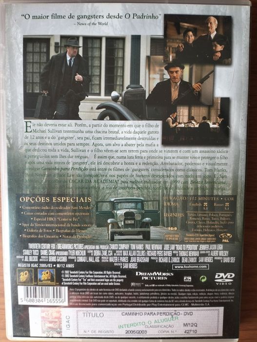 DVD Caminho para Perdição