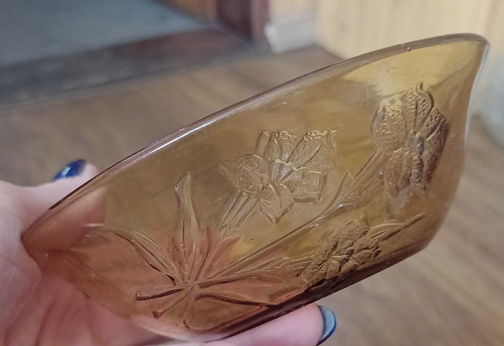 Małe miseczki ze szkła Duralex wzorowane retro 2 szt