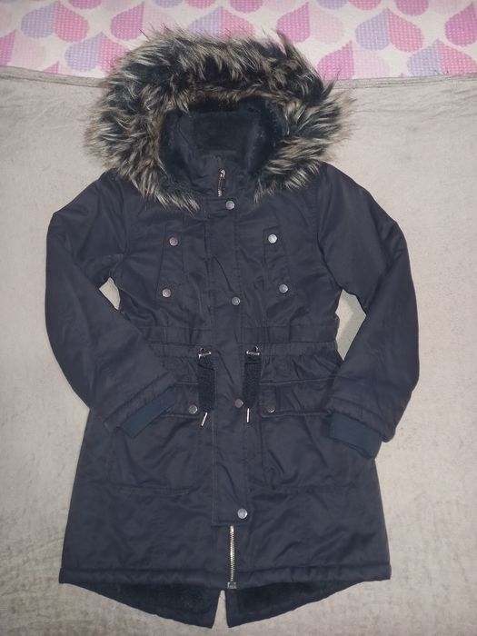 Зимняя куртка парка для девочки 140 см
