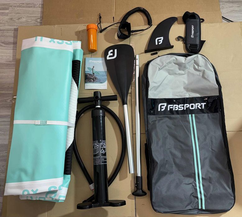 Fbsport Dmuchana Deska Sup, Deska Do Wiosłowania 15 Cm Powystawowy