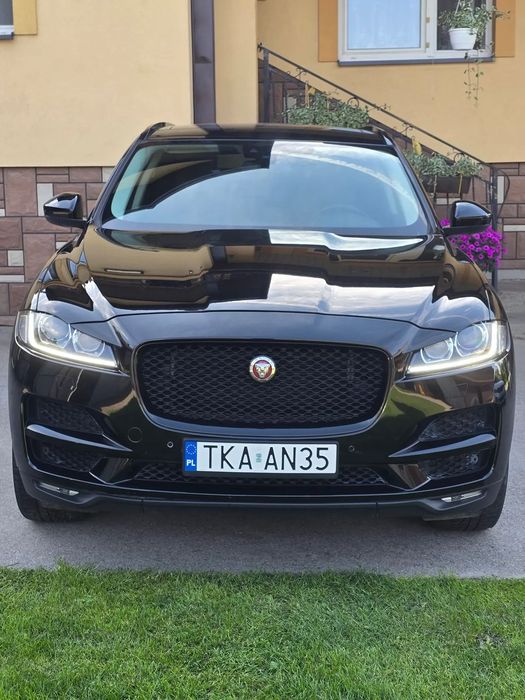 Jaguar F-Pace Jaguar F-Pace 2.0D SUV 4x4 Czarny Bezwypadkowy  Bardzo ładny Automat