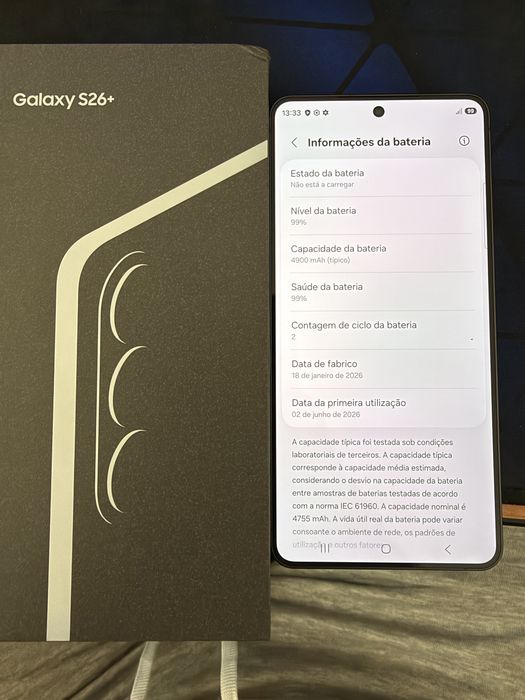 Smartphone Samsung S26+ Novo