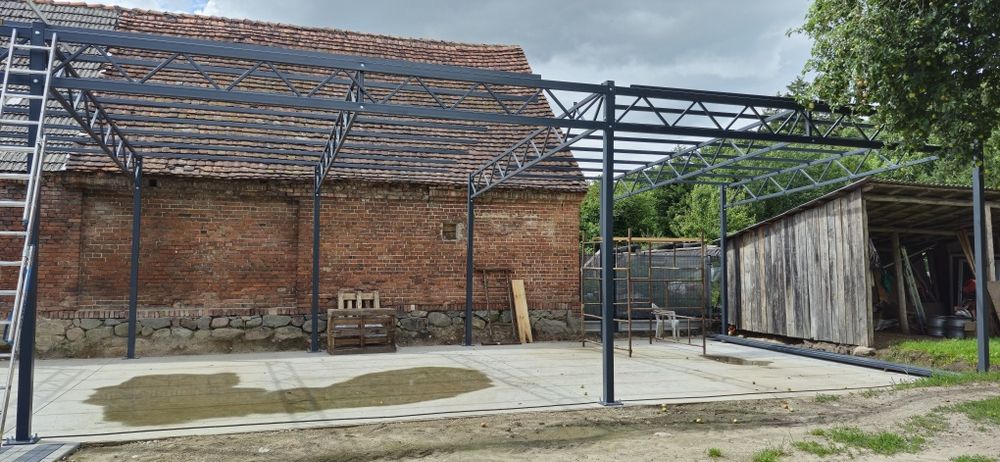 Konstrukcja stalowa 6x18 Wiata Hala
