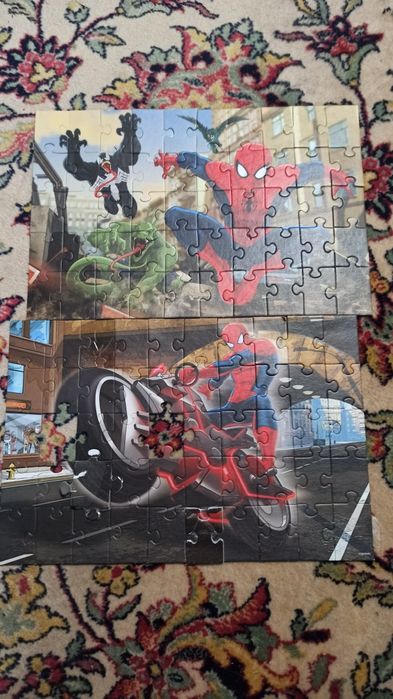 Набор, лот пакет развивающие пазлы Trefl, g-toys с постером, обложки