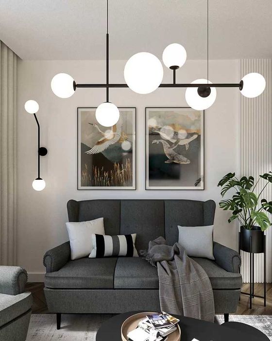 Lampa wisząca Aldex DIONE 6 BLACK