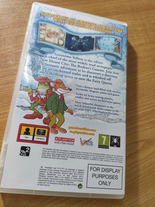 PSP - jogo Geronimo Stilton in the Kingdom of fantasy