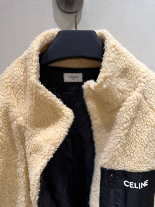 Celine Teddy Fleece Jacket / Куртка-тедді бежева