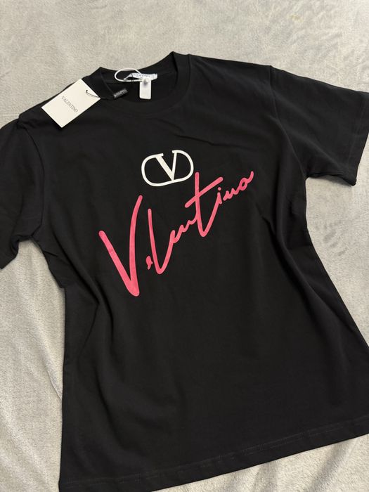 Czarny T-shirt Valentino rozmiar S
