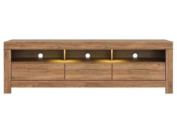 Szafka RTV BRW Gent dąb 200 cm LED