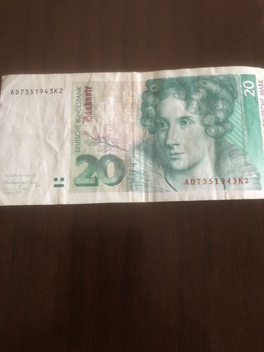 Nota de 20 mark de 1991