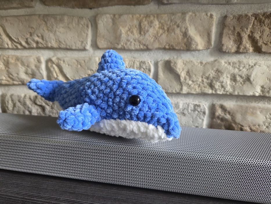 Delfinek maskotka handmade