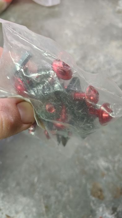 Kit Parafusos Carenagem Mota - Vermelho Anodizado (Novo)