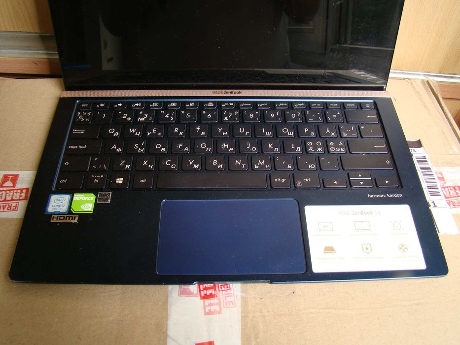 AsusZenBook14 UX433FN i7-8565U/16GB/512Gb М2/Nvidia GeForce MX150(2Gb)