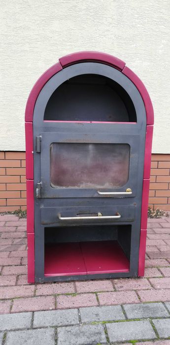 Piecyk norweski Piec żeliwny kominek niemiecki karlik koza szamot