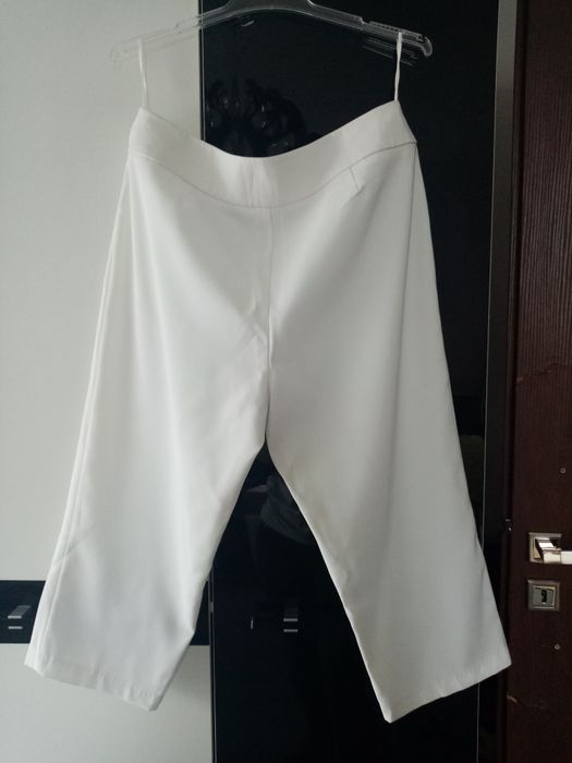 Spodnie rybaczki białe damskie