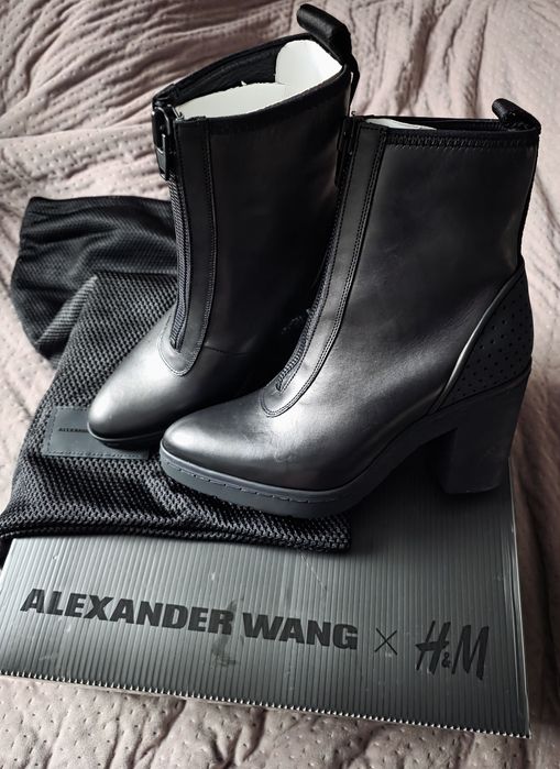Botki czarne Alexander Wang x H&M 38
