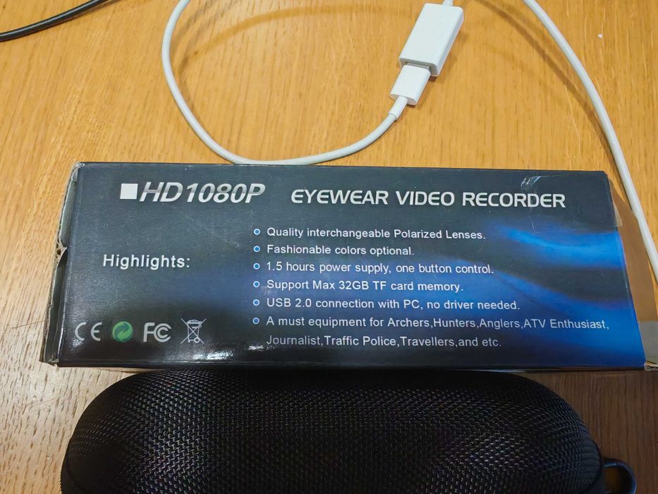 Okulary szpiegowskie z kamerą FULL HD 2mpx