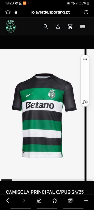 Camisolas e calção dos clubes grandes