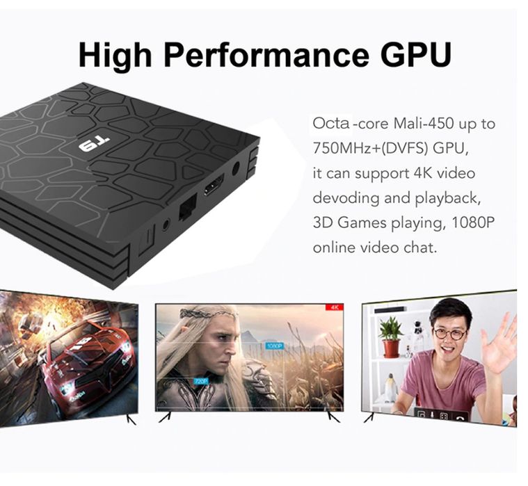 TV box  4 GB/32GB, Android 13 ,WiFi 5 G,nova na caixa.