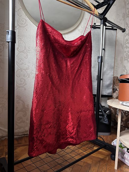 Плаття міні сукня пайєтки новорічне святкове