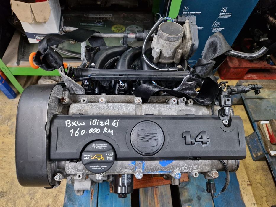 Motor usado BXW SEAT IBIZA 6J 1.4 86CV SKODA FABIA LEON 160.000KM