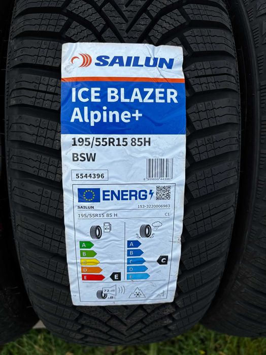 Okazja opony zimowe 195/55R15 85H SAILUN Ice Blazer Alpine+  2024r.