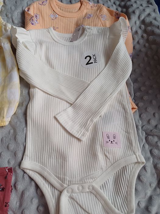 Ubranka nowe 80, body , bluzka spodenki,
