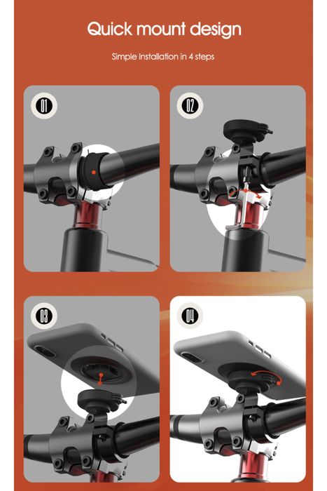 Suporte Bicicleta/ Moto para telemovel ou GPS