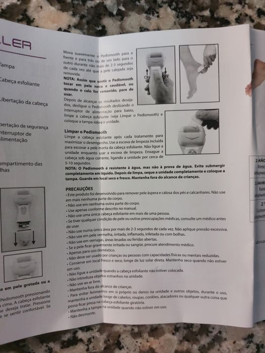 Removedor de calos a pilhas