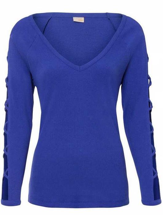 elegancka bluzka z wycięciami bawełna 52/54