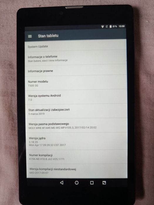 Tablet nawigacja Navitel T500 3G. Mapy Europy. Android