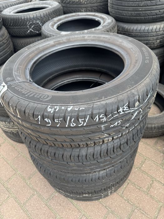 Komplet opon letnich 195/65/15 CONTINENTAL Używane F-Vat
