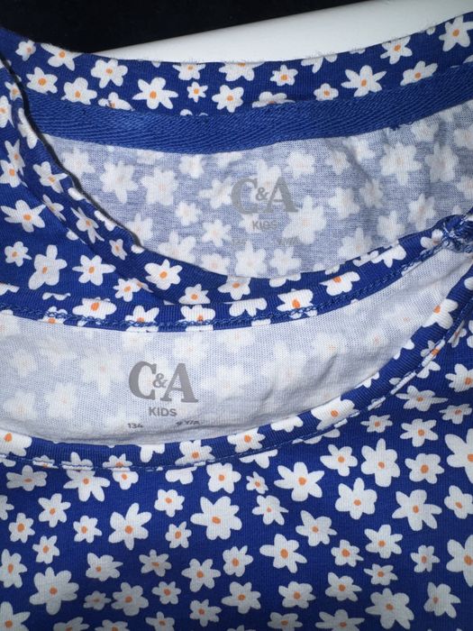 Футболка на дівчинку C&A 9 років 134 р набір футболок