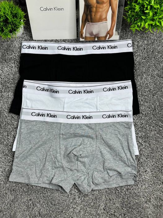 Боксерки Calvin Klein черные мужские трусы Кельвин Кляйн боксеры Кельвын подарочные | Боксерки Кельвін Кляйн чоловічі чорні труси Calvin Klein