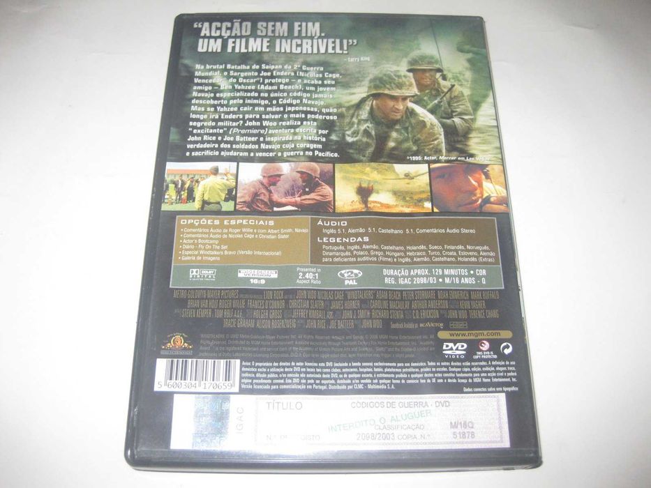 DVD "Windtalkers" with Nicolas Cage64551831322115121