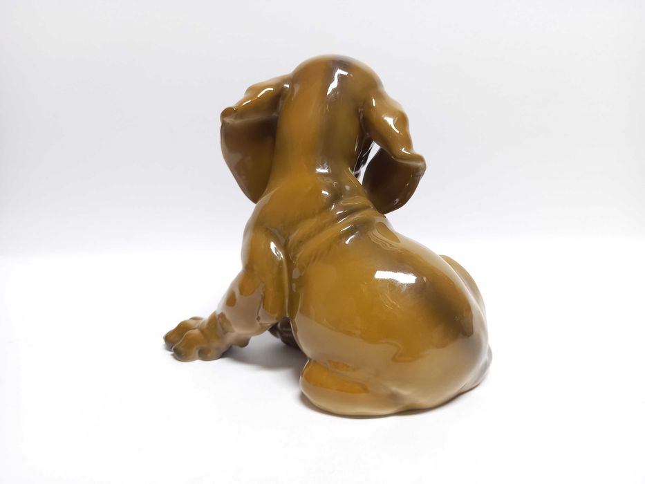 Jamnik, szczeniaczek, figurka Rosenthal Th. Kärner