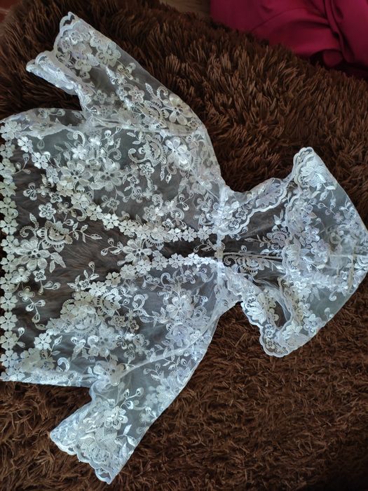 Весільна накидка з капюшоном