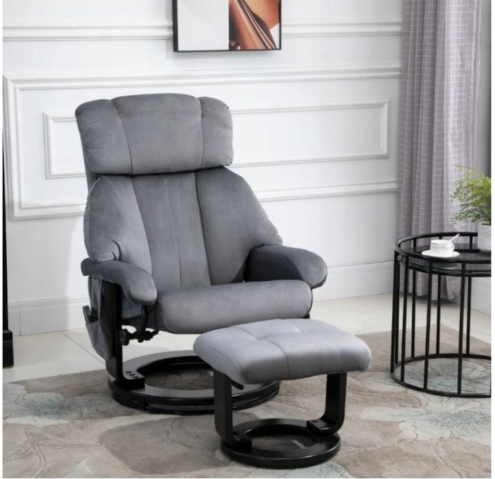 Fotel z podnóżkiem nowy