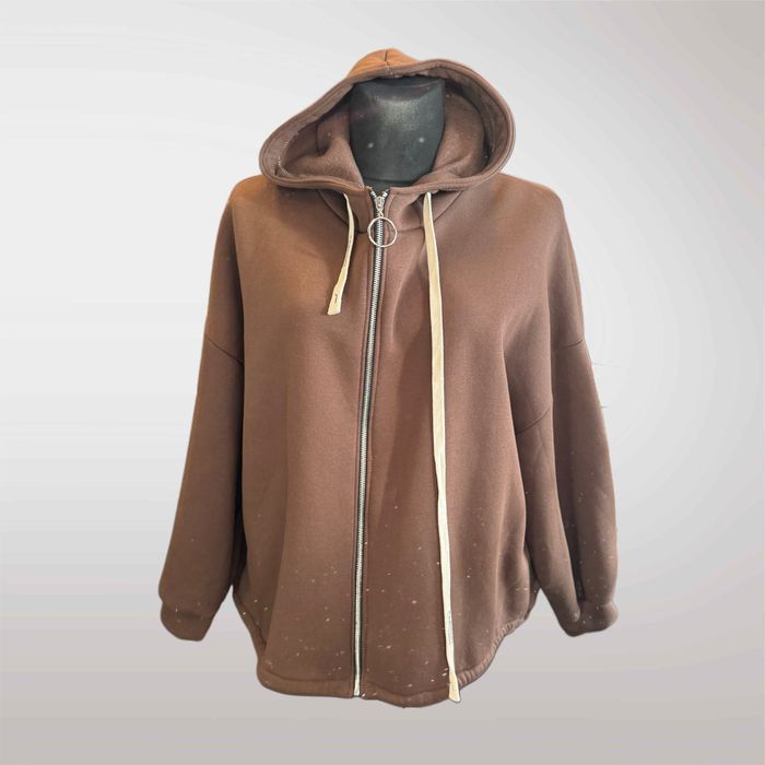 DUŻA! Bluza Damska Brązowy