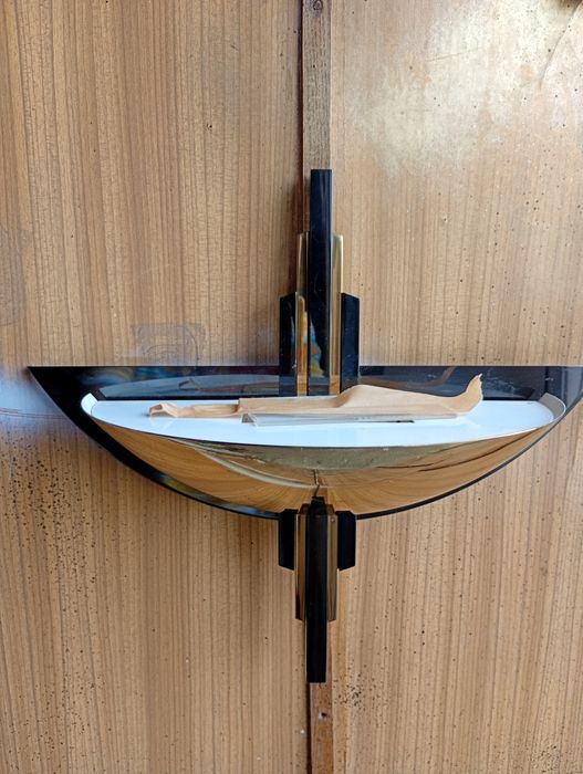 Piękna lampka stołowa art deco oraz kinkiet