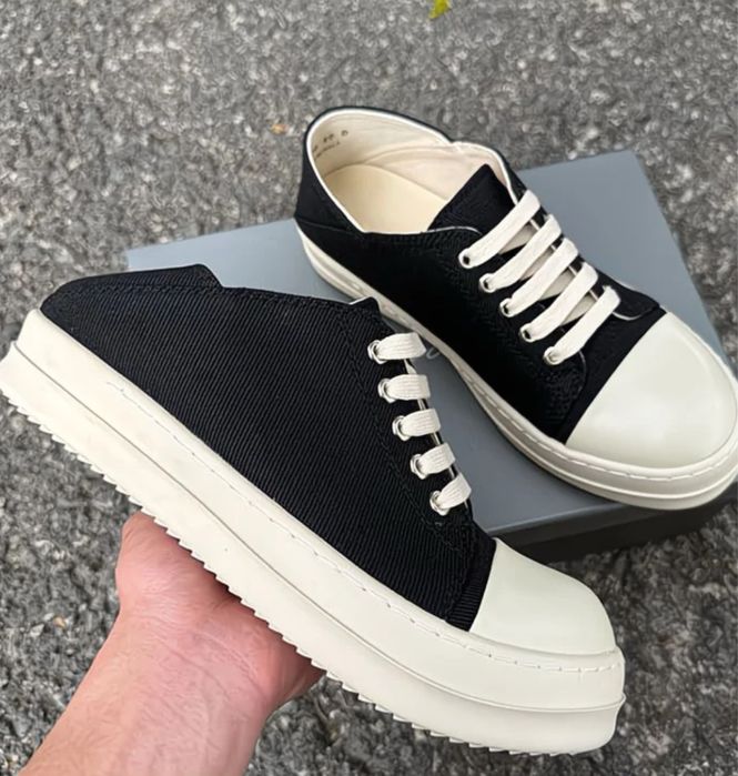 Rick Owens DRKSHDW Ramones Low,Рик овенс рамоны,с загнутым задником
