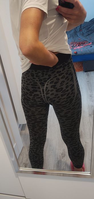 Legginsy M szare