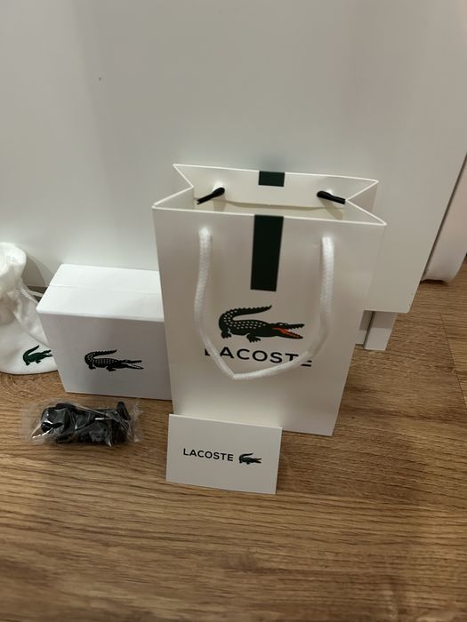Nowa srebrna bransoletka Lacoste