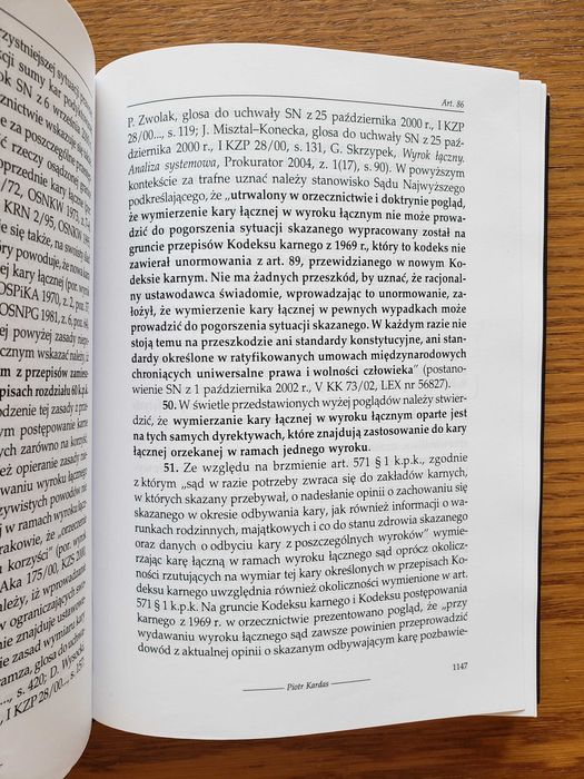 Kodeks karny. Część ogólna. tom I - red. Andrzej Zoll. Wyd. w 2004 r.