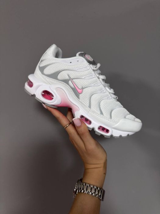 Жіночі кросівки Nike Air Max TN White Pink  (36-40) найк тн