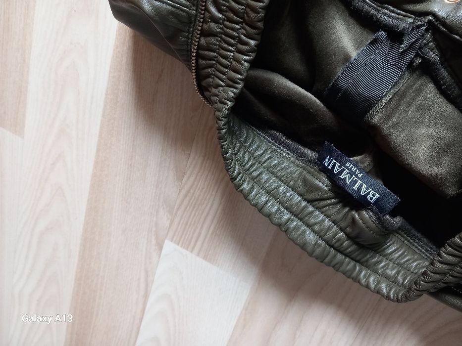 Balmain spodnie damskie eko skóra xs/s
