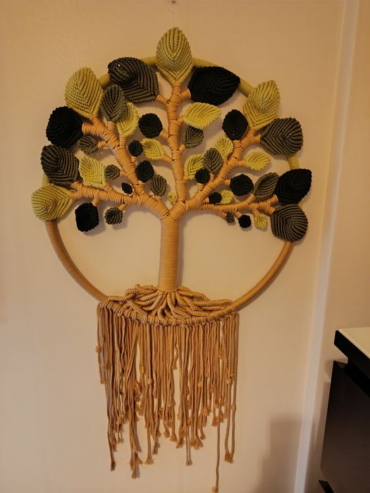 Decoração moderna em macramé para a sua casa.Trabalho manual  inovador