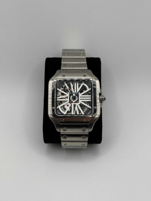 Seiko Mod Zegarek Santos Skeleton