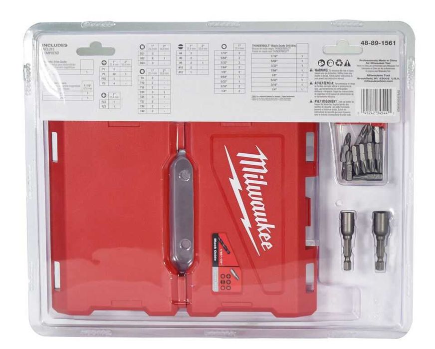 АКЦІЯ Набір біт і свердел Milwaukee 48-89-1561 95шт